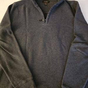 Tasso Elba Men's Charcoal Zip-Up Sweater